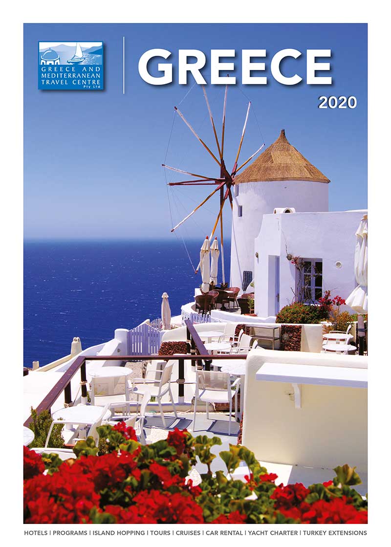 greek travel brochure